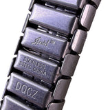 Speidel Silver Tone Stainless Steel Stretch Bracelet Double Row Rhinestones