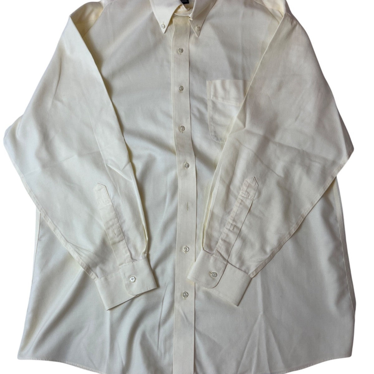 Jos A Bank Mens White Yellow Button-Down Dress Shirts 16.5 34