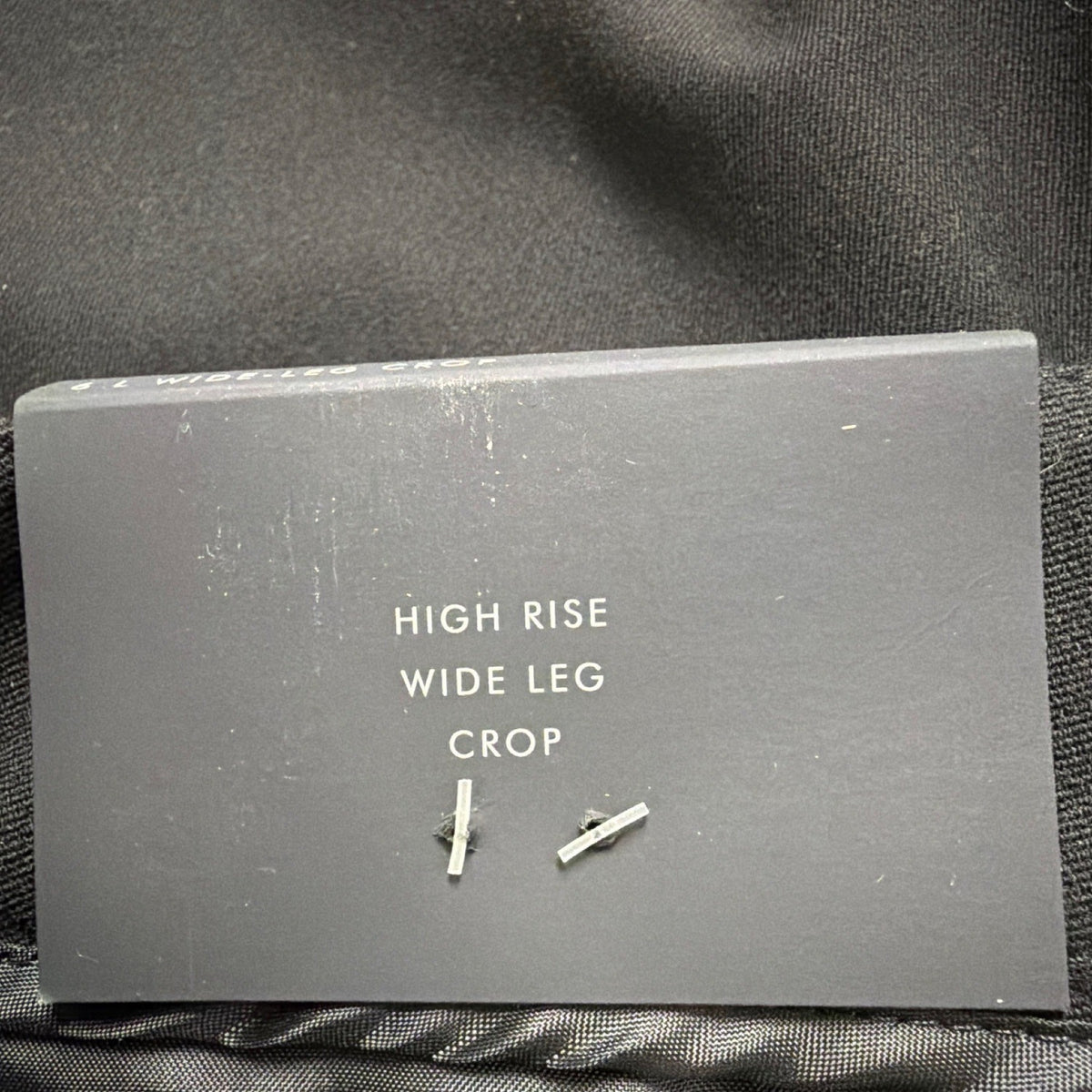 Banana Republic Womens Black Polyester Wide-Leg Crop Stretch Pants Size 6L New