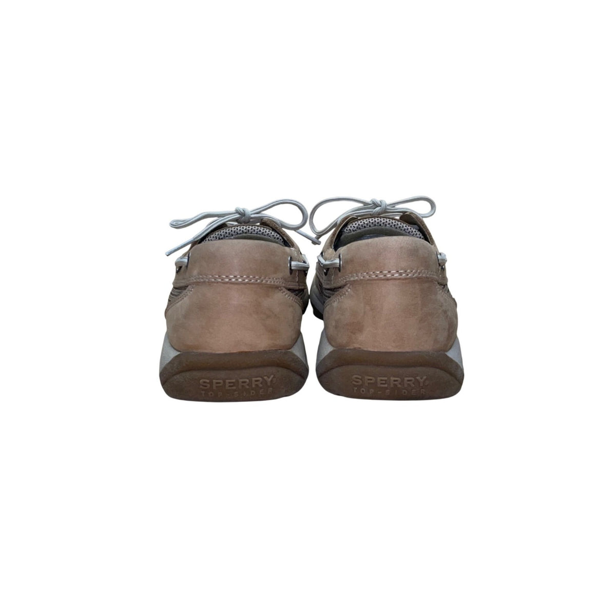 Sperry Women's Beige Leather Casual Slip-On Top Sider Boat Shoes Size 7.5M