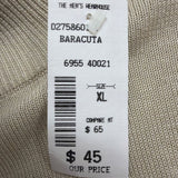 Baracuta Mens Beige Sweater Lightweight Long-Sleeve Pullover Knitwear Sz XL