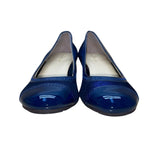 Cole Haan Women’s Cobalt Blue Sparkle & Patent Leather Milly Wedge Shoes Size 6B