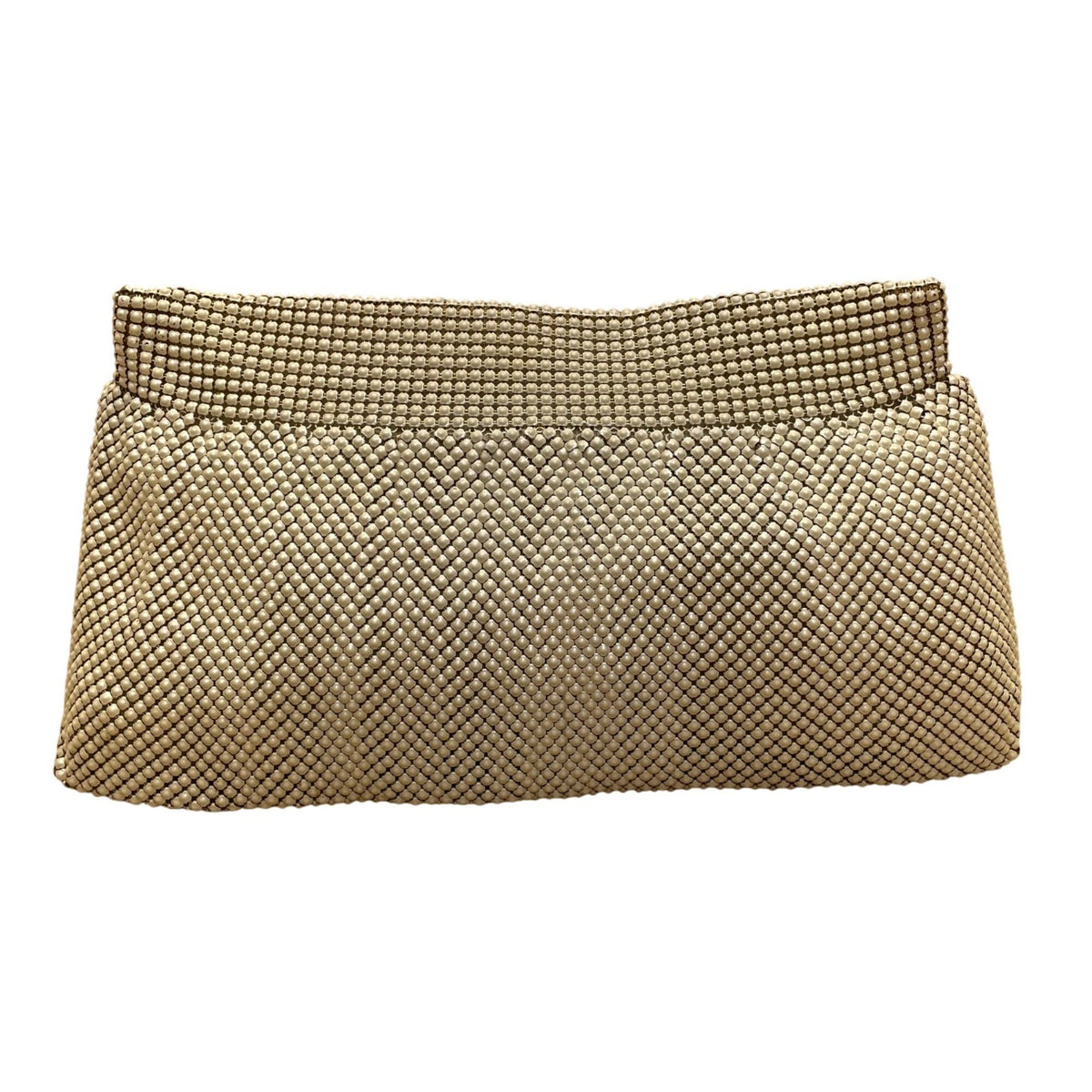 Whiting & Davis Made In USA Women’s White Mesh Vintage Evening Clutch Bag