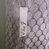 Eliza J Womens Silver Polka Dot Sleeveless Cocktail Dress Metallic Blend Size14P