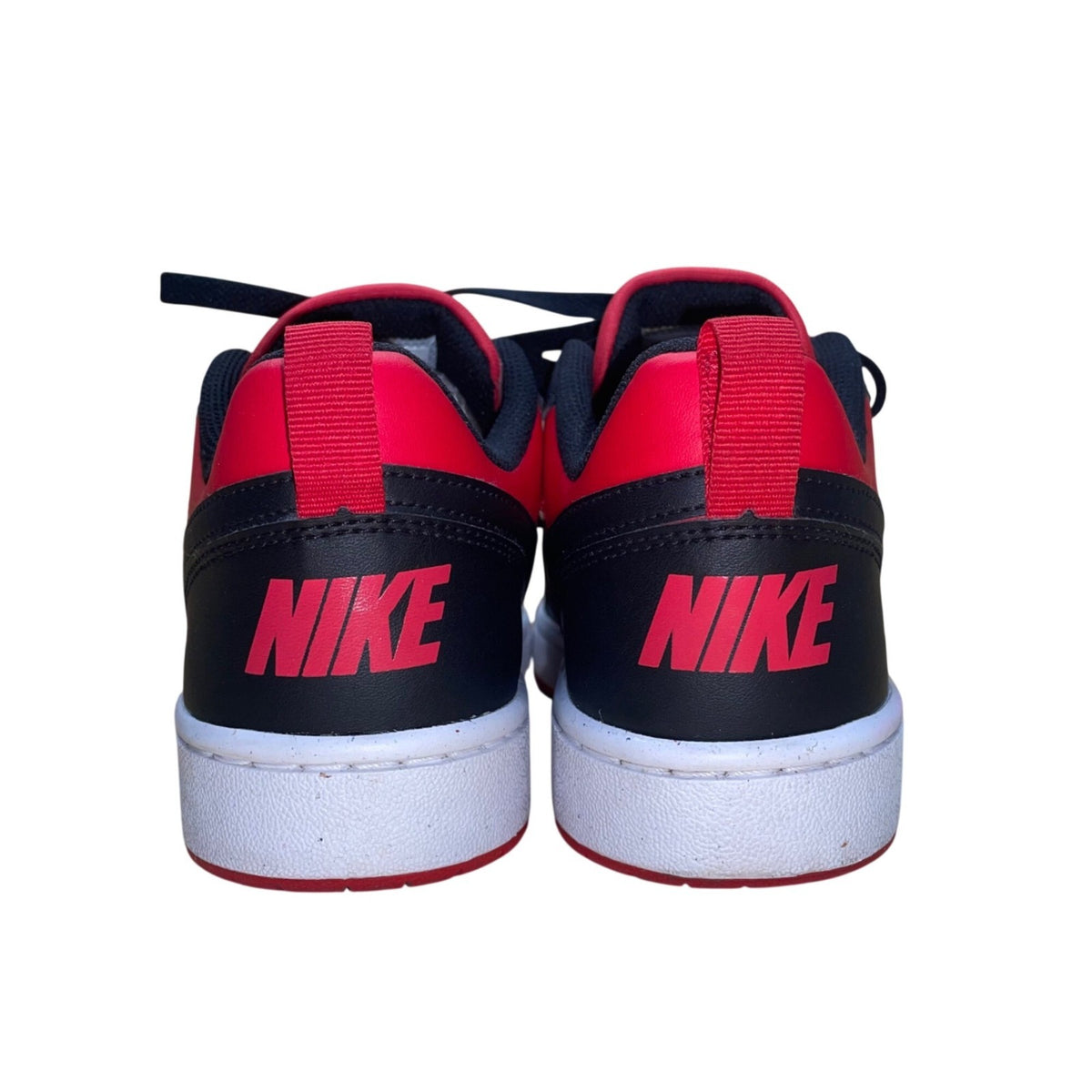 Nike Youth University Red & Black Court Borough Low Recraft Sneakers Size 6.5Y