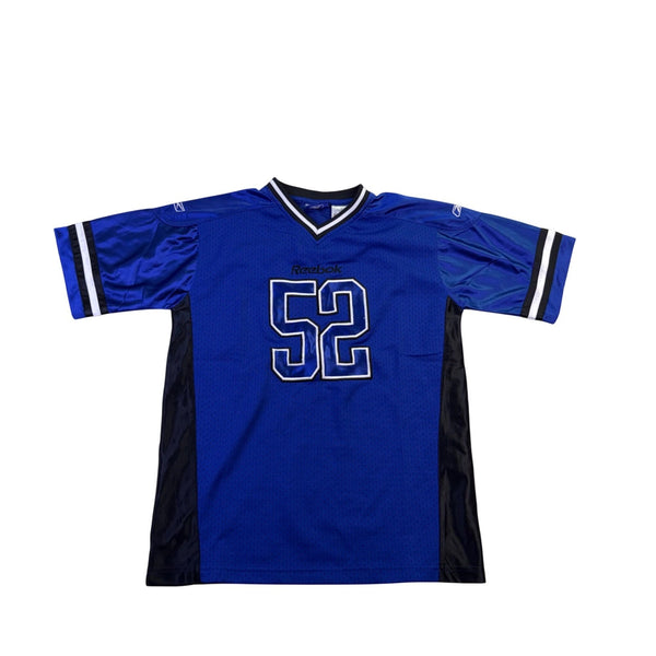 Reebok Mens Blue Football Shirt 52 Sportswear Casual Size XL