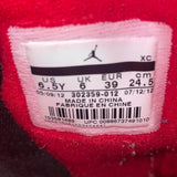 Air Jordan Youth Black& Red Leather Retro 9 Johnny Kilroy Sneakers Size 6.5Y