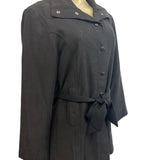 Giorgio Women's Black Button Up Jacket Coat Sz S