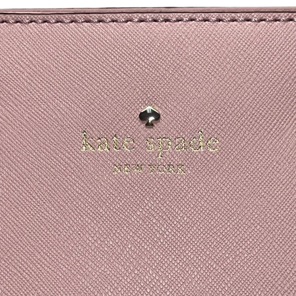 Kate Spade Women’s Pink Leather Adjustable Strap Compact Crossbody Tote Bag