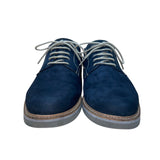 14th & Union Men’s Navy Leather Lace-Up Stitched Oxford Dress Shoes Size 10.5M