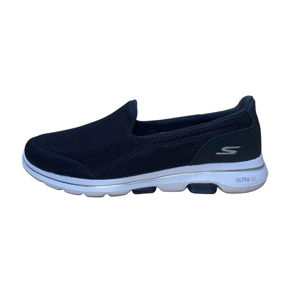 Skechers Men’s Black Mesh Ultra GO Cushioning Slip-On Walking Shoes Size 11