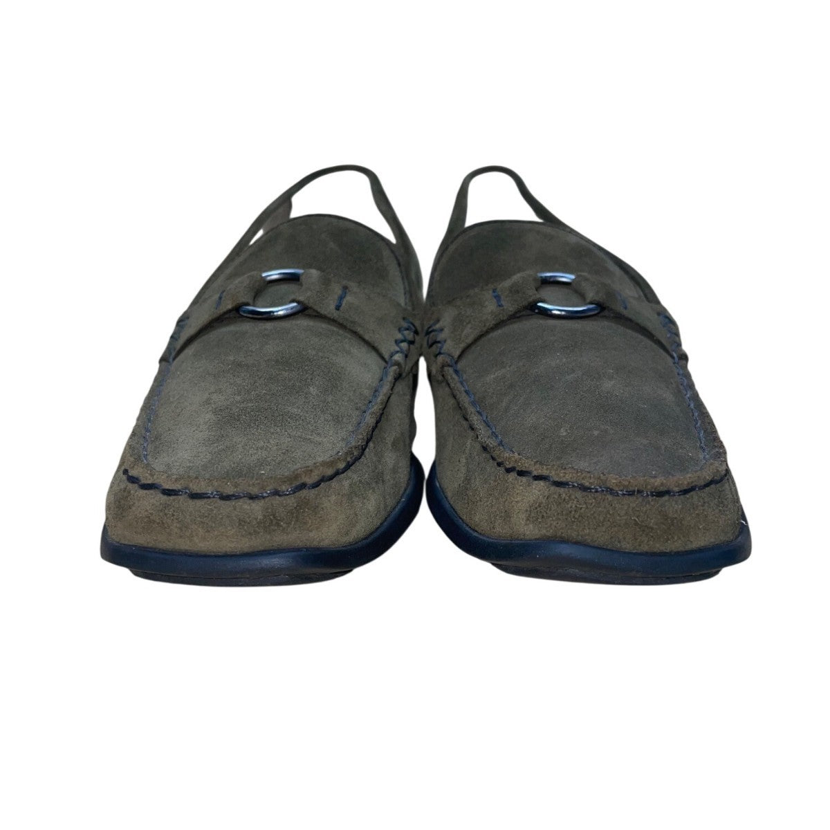 Mephisto Women’s Dark Green Suede Cool-Air Technology Slip-On Loafers Size 9.5US