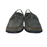 Mephisto Women’s Dark Green Suede Cool-Air Technology Slip-On Loafers Size 9.5US