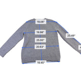 BP Womens Gray Ribbed Knit Crewneck Sweater Size S