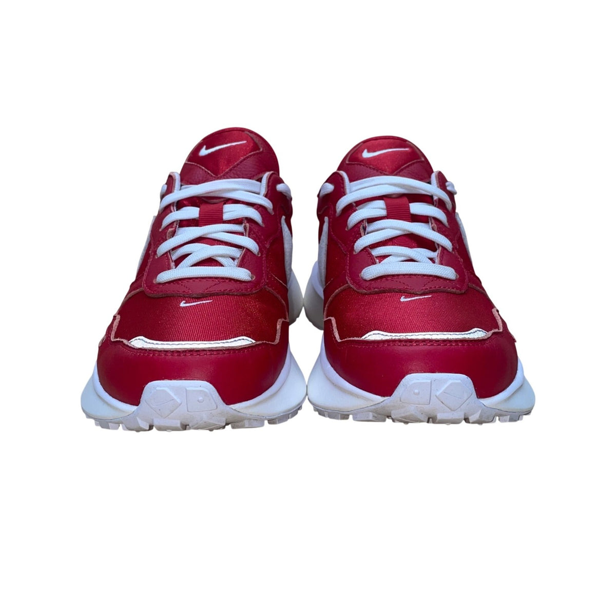Nike Women’s Red Mesh Cushioned Low-Top Phoenix Waffle Casual Sneakers Size 9