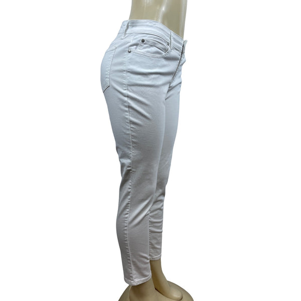 Elieen Fisher Women's White Skinny Jeans Sz 6