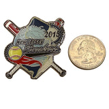 New Jersey Breakers 2015 Softball Trading Pin Baseball Bats Design