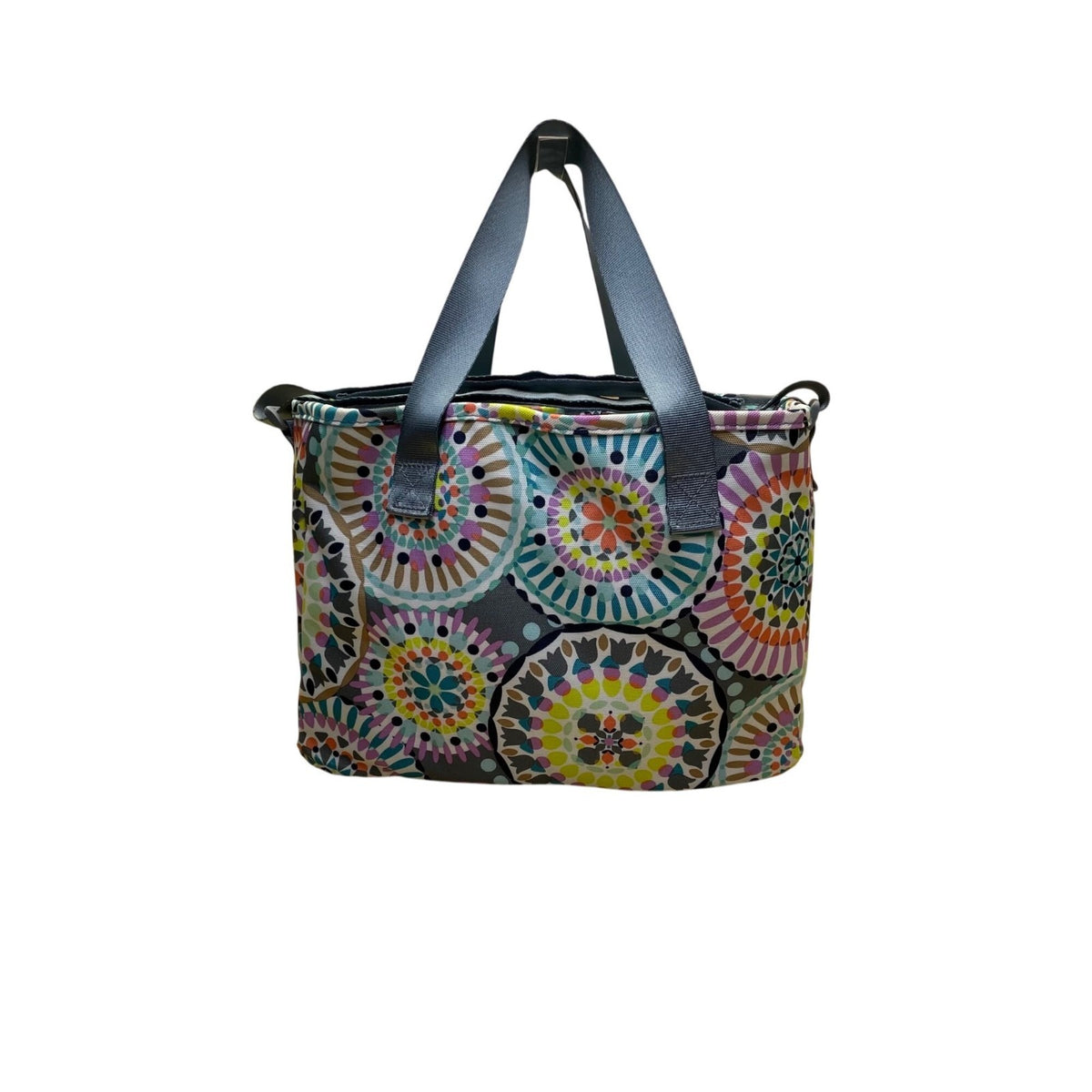 Vera Bradley Multicolor Sunny Medallion Pattern Open Top Handles Tote Bag