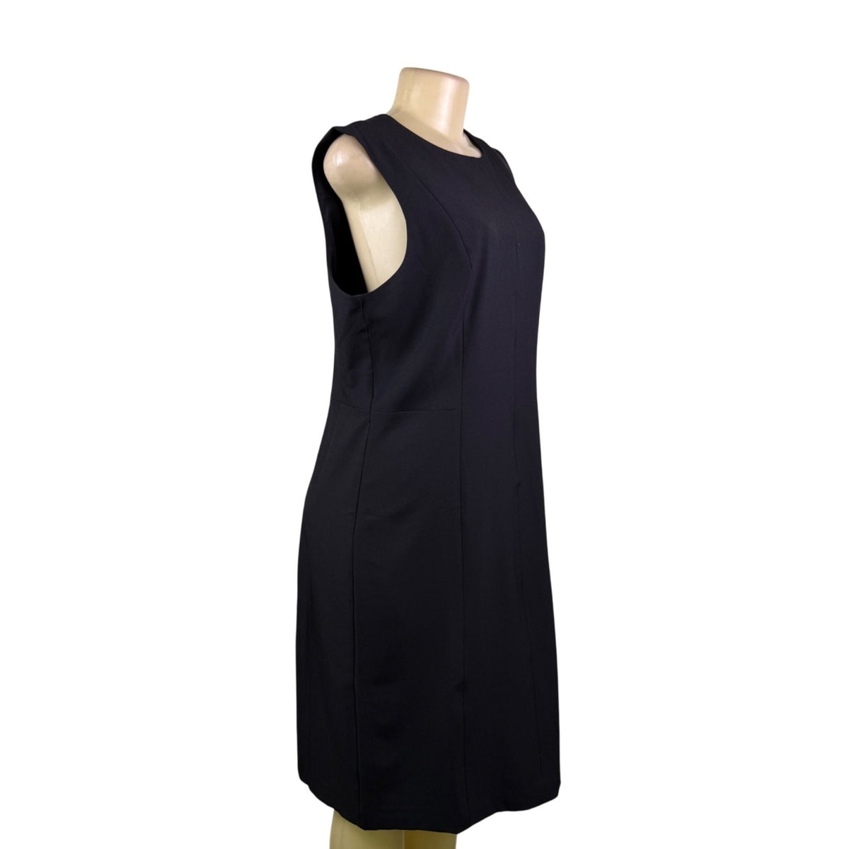 Banana Republic Womens Black Polyester-Blend Sleeveless Sheath Dress Size 12