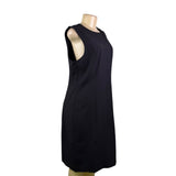 Banana Republic Womens Black Polyester-Blend Sleeveless Sheath Dress Size 12