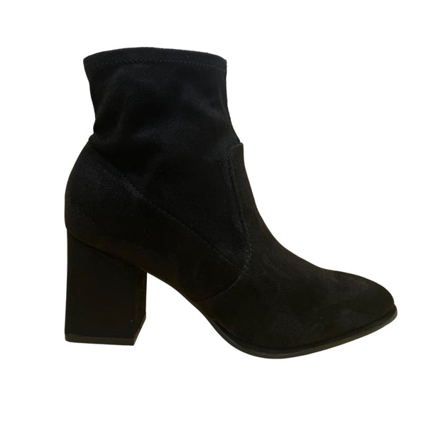 Marc Fisher Women’s Black Side Zipper Block-Heel Balsan Ankle Boots Size 5M