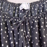 Asos Womens Black White Polka Dot Short-Sleeve Smocked Mini Dress Size 10