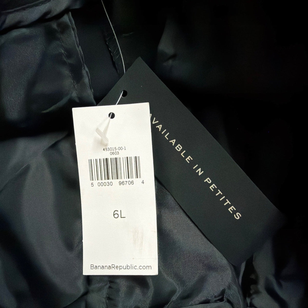 Banana Republic Womens Black Polyester Wide-Leg Crop Stretch Pants Size 6L New