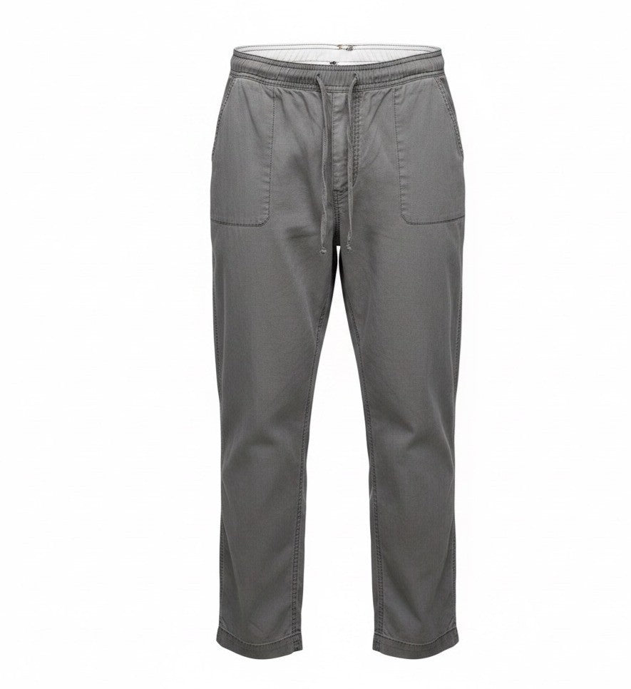 Calvin Klein Womens Gray Stretch Relaxed Fit Pants With Elastic Waist Size XL