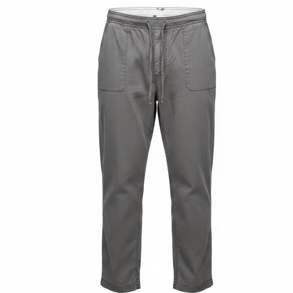 Calvin Klein Womens Gray Stretch Relaxed Fit Pants With Elastic Waist Size XL