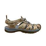 Keen Women’s Gray & Alaskan Blue Fabric Outdoor Whisper Sandals Size 8