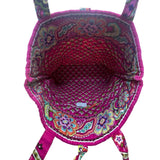 Vera Bradley Women’s Multicolor Quilted Paisley Large Pockets Fabric Tote Bag