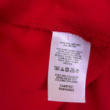 Loft Womens Red Peplum Blouse Long Sleeve Ruffle Neck Feminine Style Sz  XS