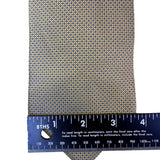 Brooks Mens Gold/Blue 100% Silk Tie Geometric Pattern Classic Style