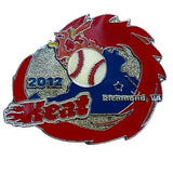 2012 Richmond VA Heat Baseball Trading Pin Red & Blue Enamel With Clutch Back