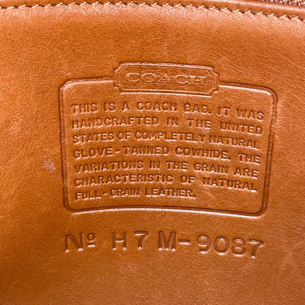 Vintage Coach Women’s Brown Leather Adjustable Strap Metropolis Crossbody Bag