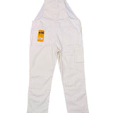 Carhartt Womens White Canvas Rugged Flex Bib Overalls Loose Fit Sz XL (16-18)