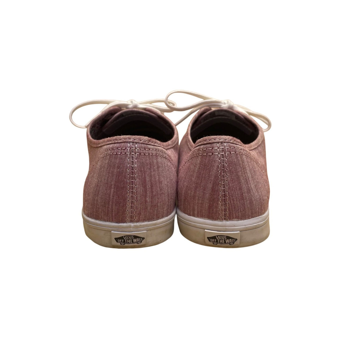 Vans Women’s Pink Canvas Casual Lace-Up LowPro Flat Sneakers Size 8.5