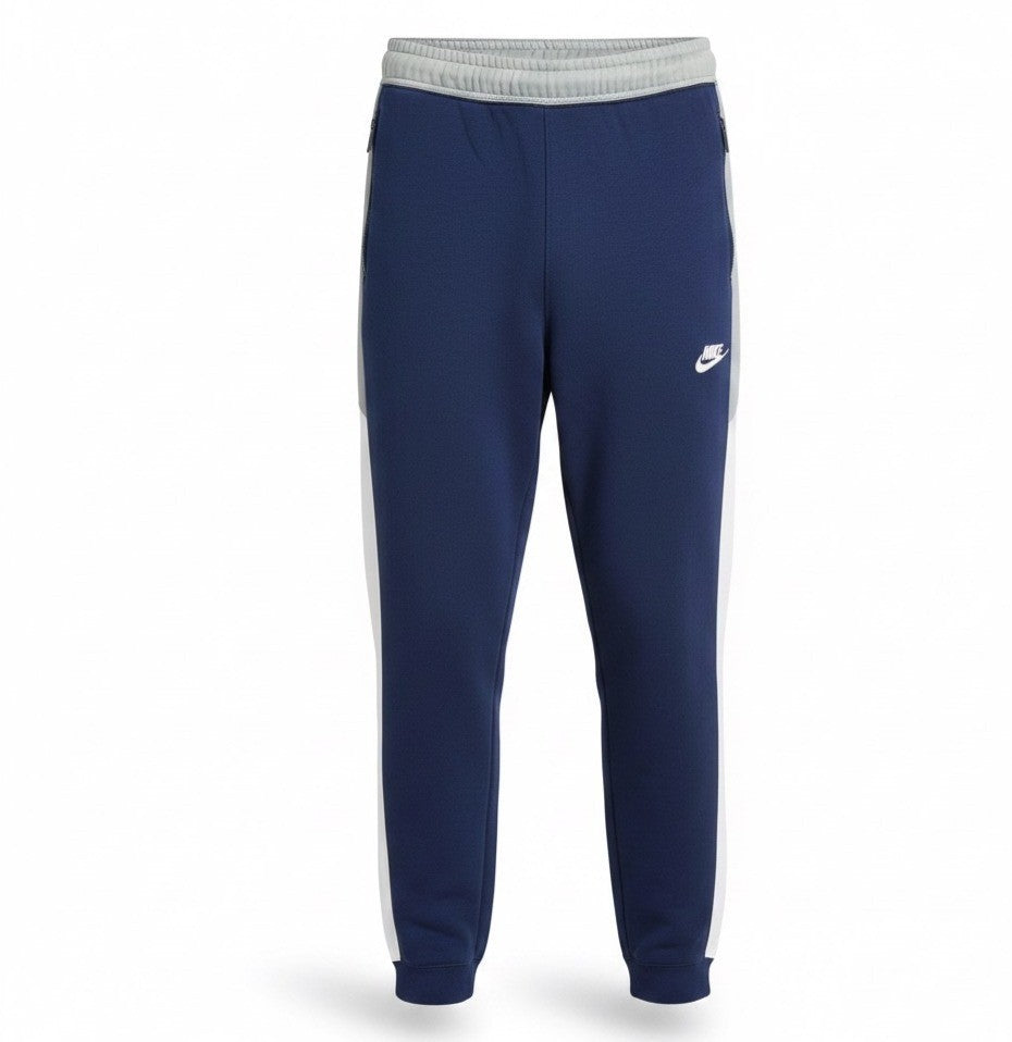 Nike Mens Blue Cotton Blend Jogger Pants Slim Fit Activewear Size L