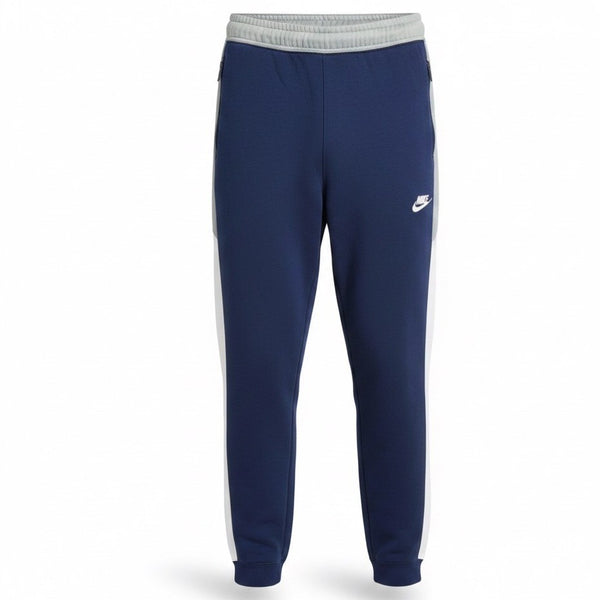 Nike Mens Blue Cotton Blend Jogger Pants Slim Fit Activewear Size L