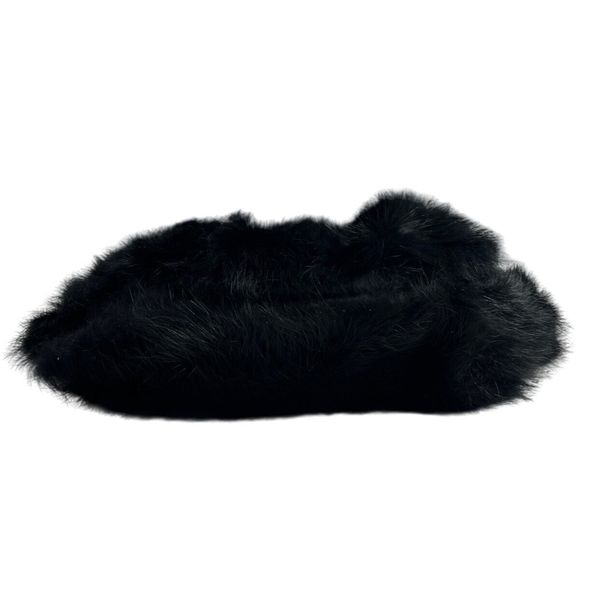 Unbranded Women's Black Faux Fur Crossbody Evening Clutch Sz S - NWT