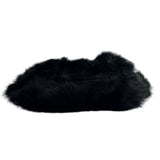 Unbranded Women's Black Faux Fur Crossbody Evening Clutch Sz S - NWT