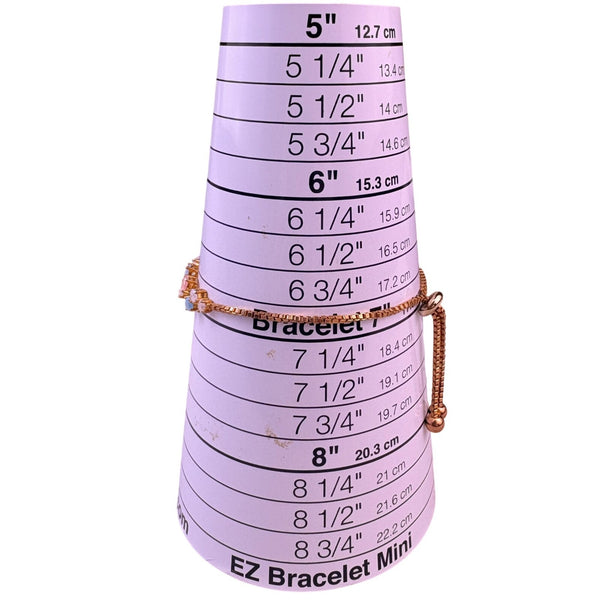 Gold Tone Womens Multi-Color Stone Adjustable Bolo Bracelet With Crystal Accents
