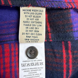L.L.Bean Womens Purple & Red Plaid Relaxed Fit Zip-Up Hooded Jacket Size XL