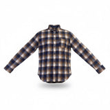 Eightthavenue Mens Plaid Button-Down Flannel Shirt  Long Sleeve Sz XL