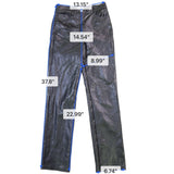 Wilfred Womens Black Faux Leather Straight Leg Pants Size 2