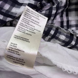Maeve Anthropologie Womens Black & White Plaid Sleeveless Button-Down Dress Sz 4