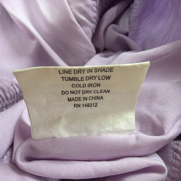 One And Only Women Lilac Ruffle Tie Front Dress Size L
