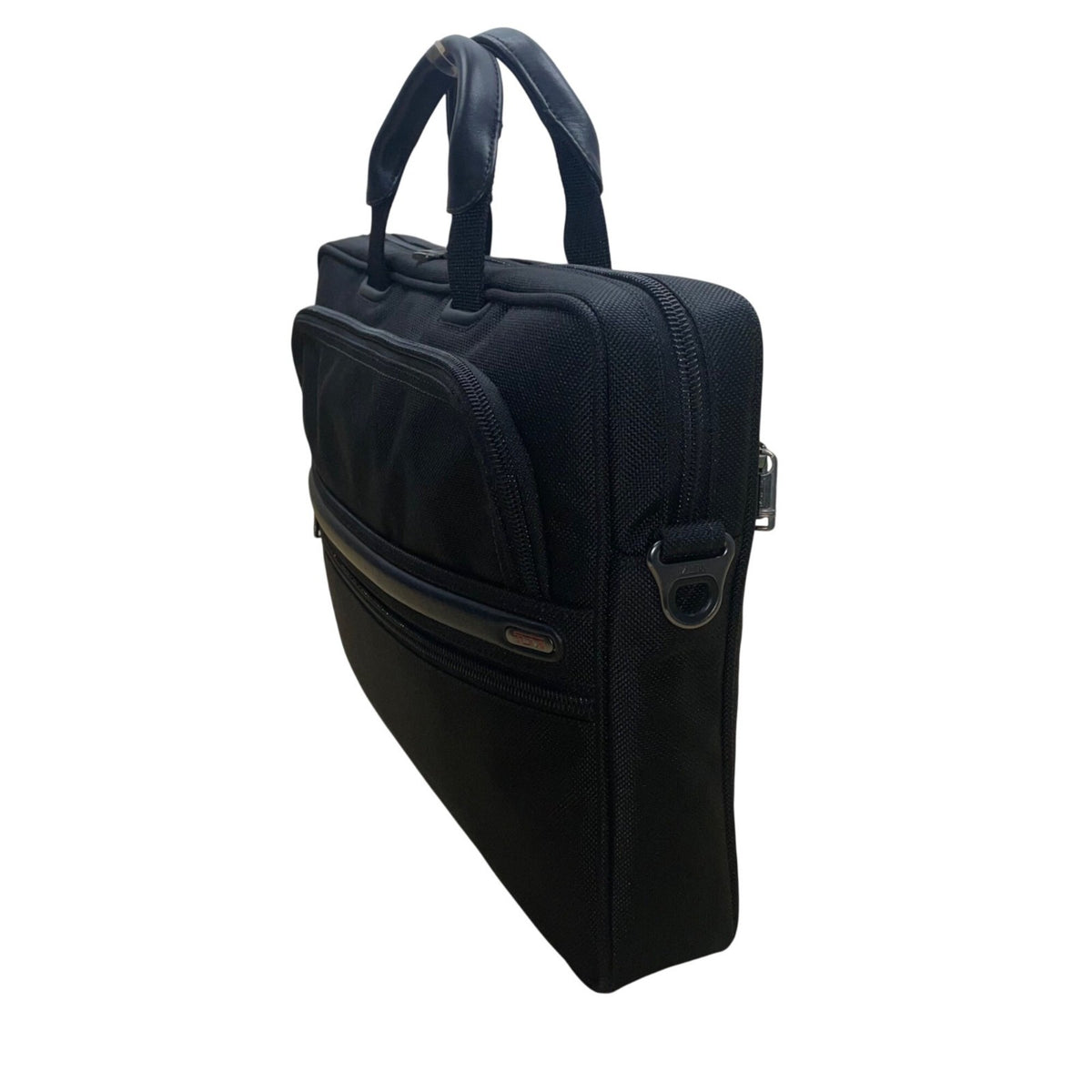 Tumi Men’s Black Ballistic Nylon Zipper Closure Briefcase 2 Way Laptop Bag