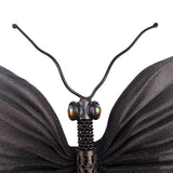 Sarah Cavender Womens Black Mesh Butterfly Brooch Pin Lightweight Abstract