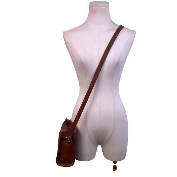 Vintage Coach Women’s Brown Leather Adjustable Strap Metropolis Crossbody Bag